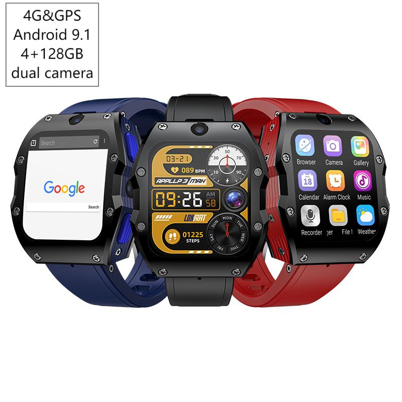 Watch Smartwatch - 4G أندرويد Smartwatch 4 + 128GB