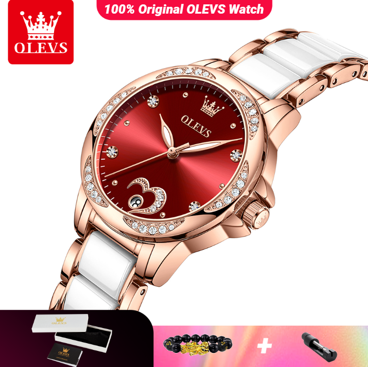 Skeleton Mechanical Watch - ساعة OLEVS 6631 ميكانيكية أوتوماتيكية للسيدات