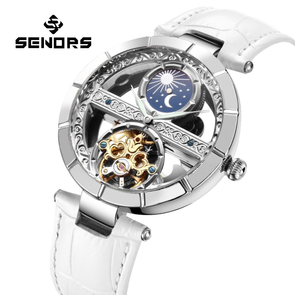Skeleton Mechanical Watch - ساعات ميكانيكية بهيكل عظمي توربيون مقاومة