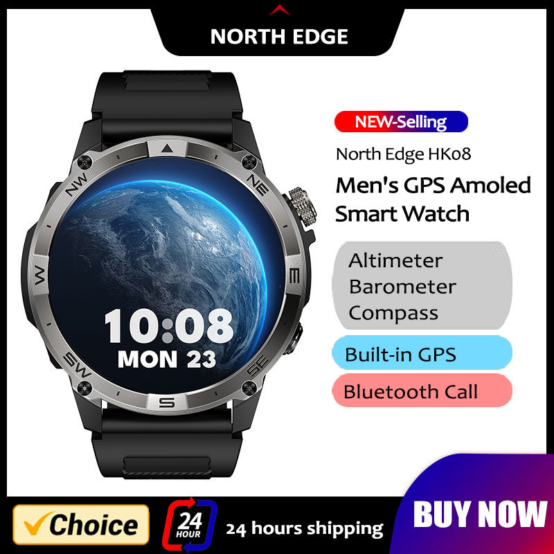 Heart Rate Gps Watch - NORTH EDGE GPS الرياضة ساعة ذكية