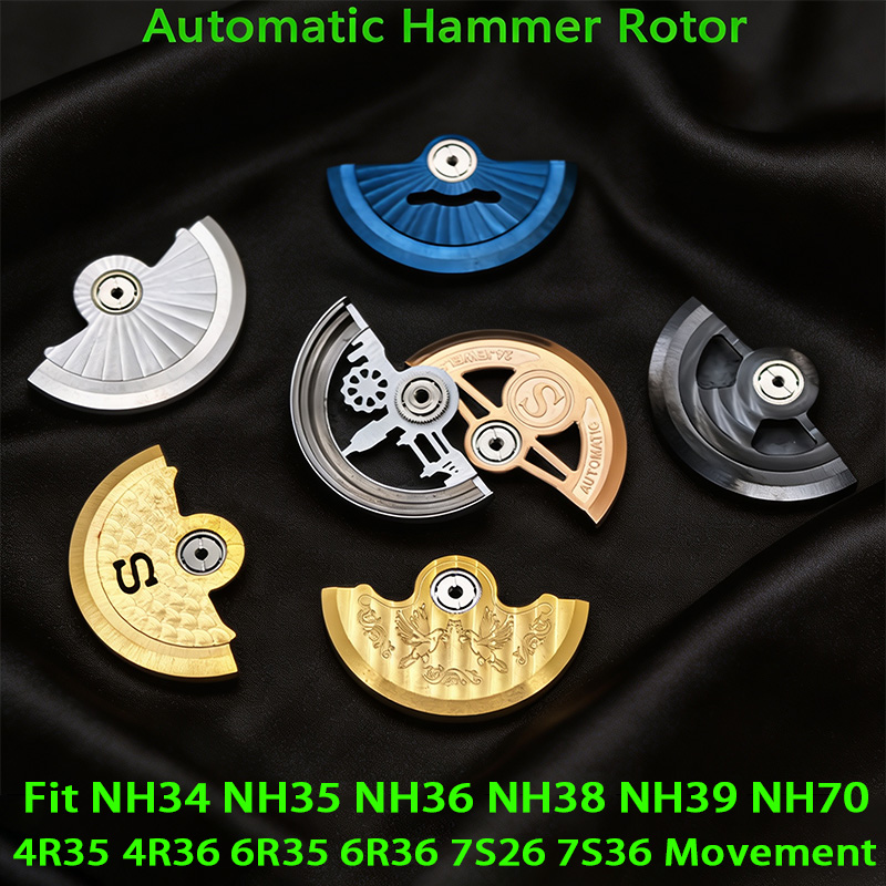 Watch Movement Rotor - مطرقة دوارة أوتوماتيكية لحركة NH35، متوافقة