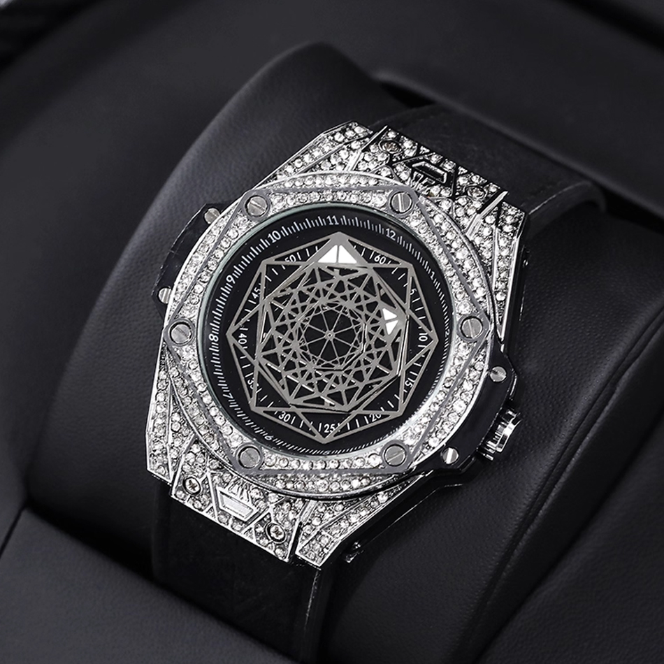 Skeleton Mechanical Watch - أعلى العلامة التجارية ساعة كوارتز رجالية