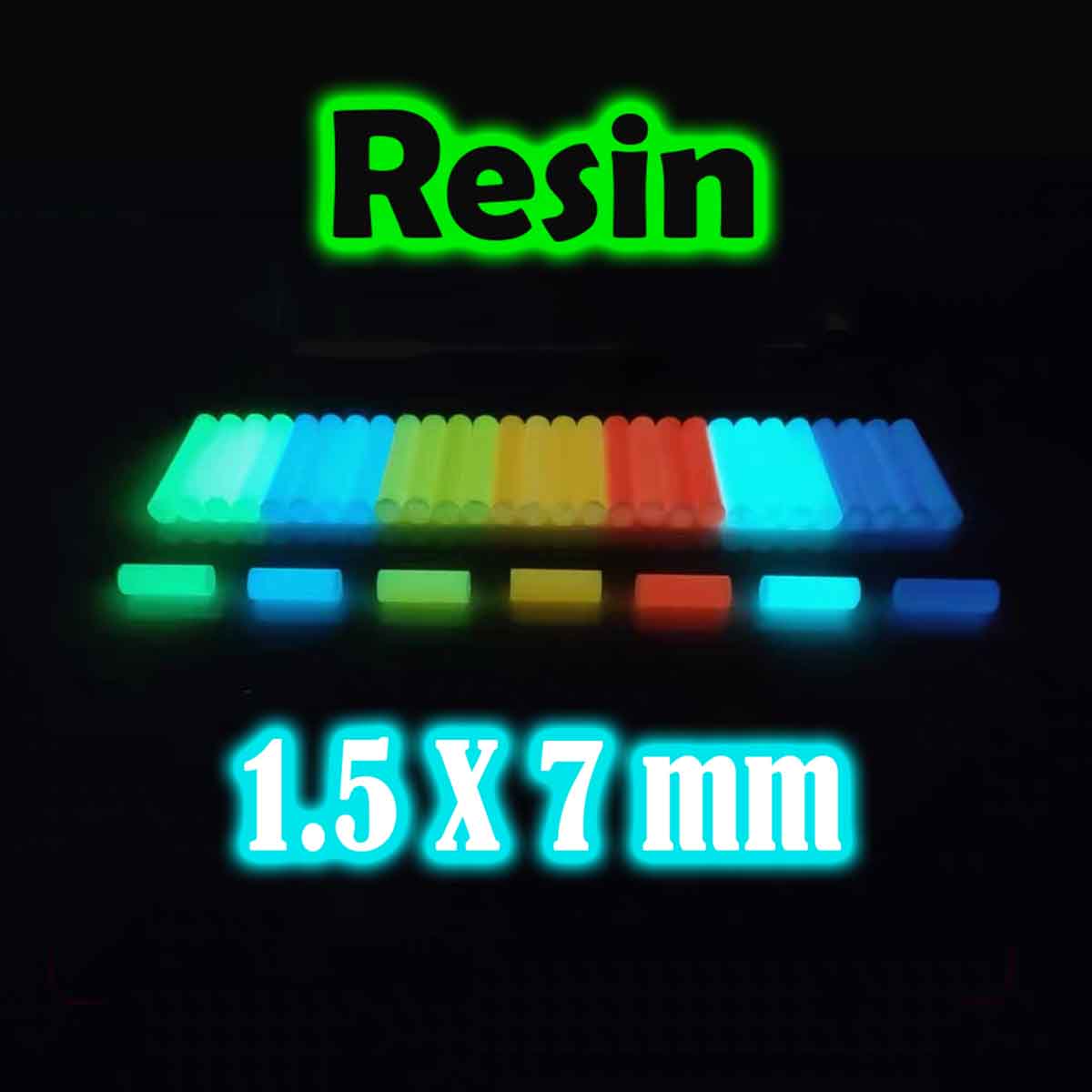 Tritium Gas Tube - عالية السطوع الراتنج مضيئة قضيب 1.5*7