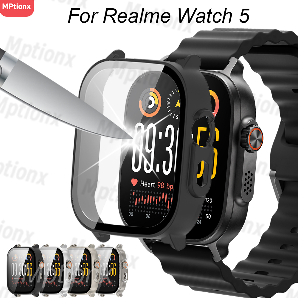 Watch S Realme - حافظة كمبيوتر + زجاج لساعة Realme