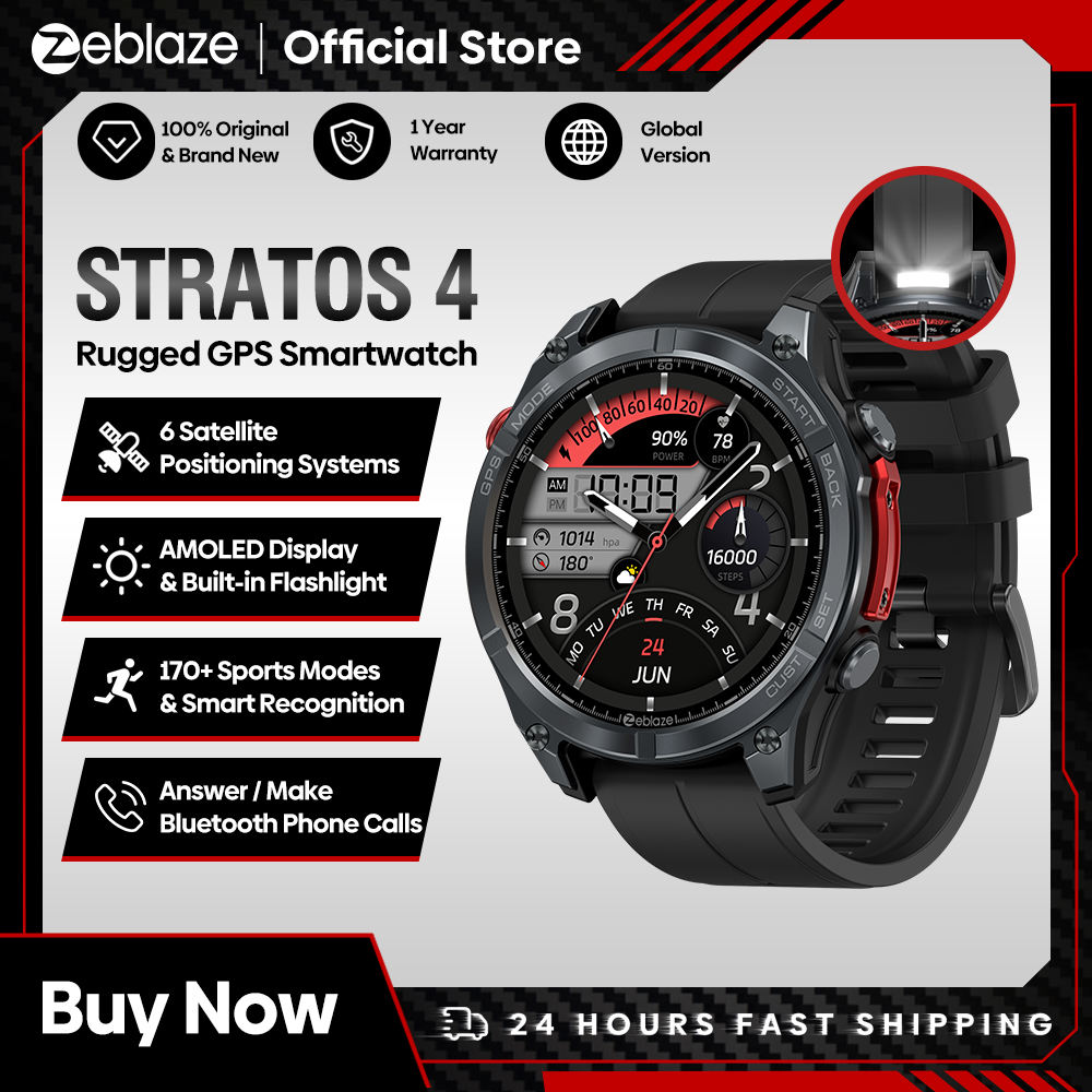 Heart Rate Gps Watch - جديد Zeblaze Stratos 4 GPS ساعة