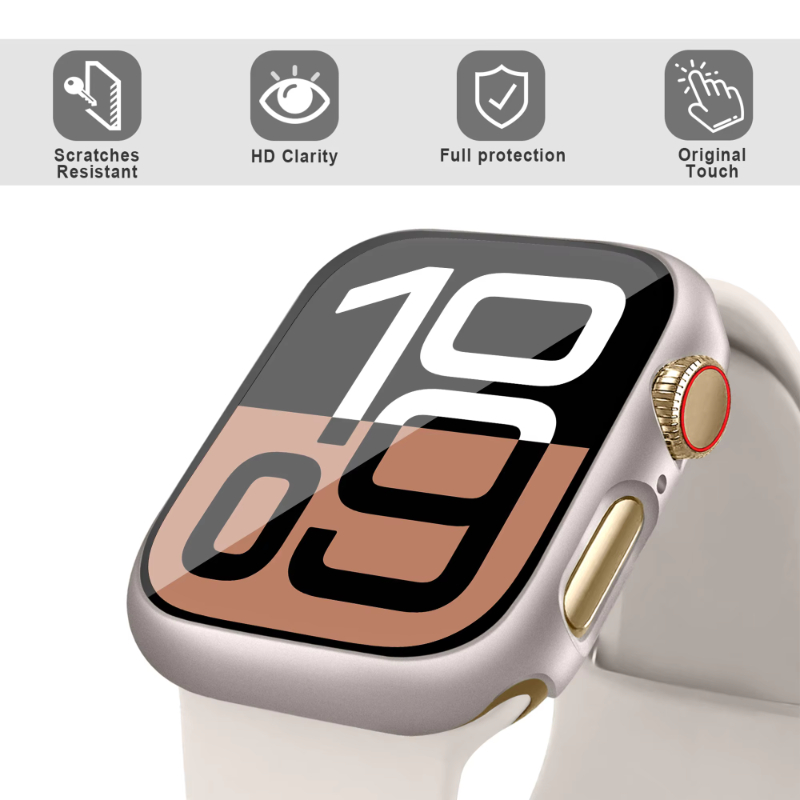 الزجاج المقسى + حافظة لساعة أب - مراجعة Iwatch Smartwatch Series 7 وسعره