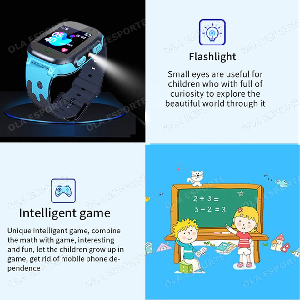 ساعة ذكية جديدة للأطفال بشاشة  - مراجعة Smartwatch Watches Gift For Boys With Gps وسعره
