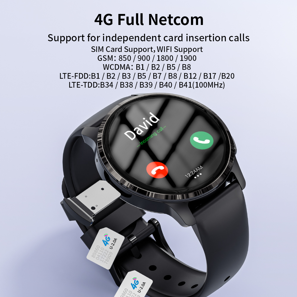4G 5G Android ساعة ذكية مع بطا - مراجعة Watch Smartwatch وسعره