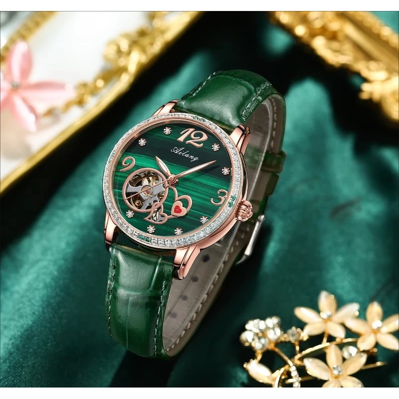 ساعة يد نسائية فاخرة من AILANG - مراجعة Skeleton Mechanical Watch وسعره
