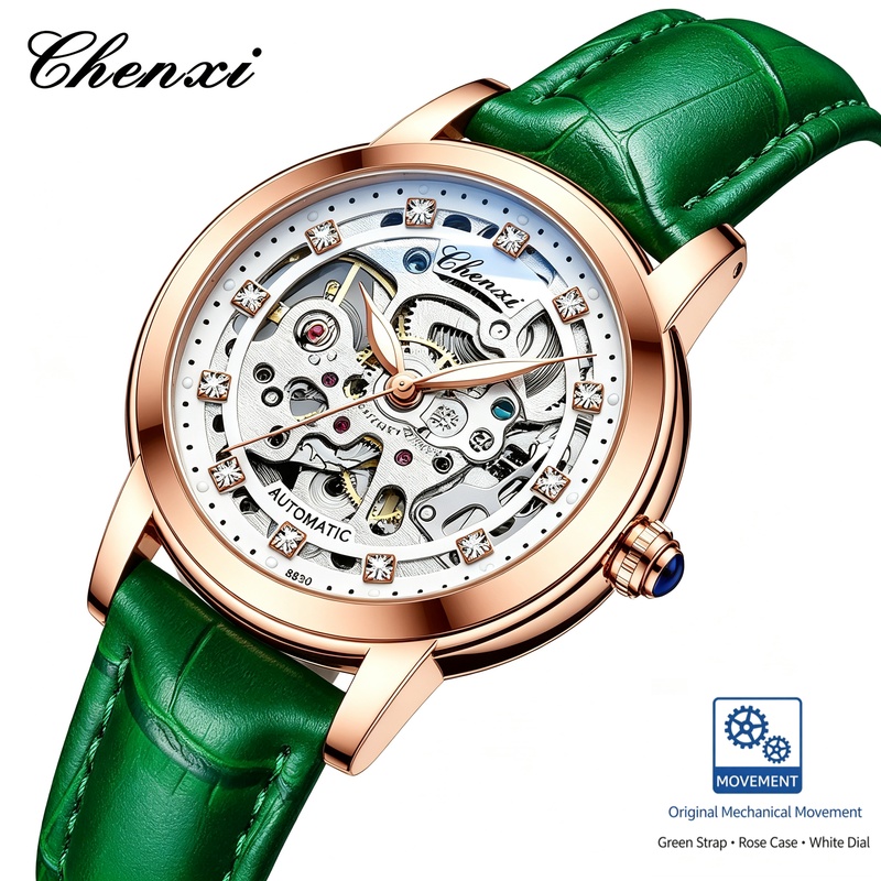 ساعة يد ميكانيكية أنيقة للسيدا - مراجعة Skeleton Mechanical Watch وسعره