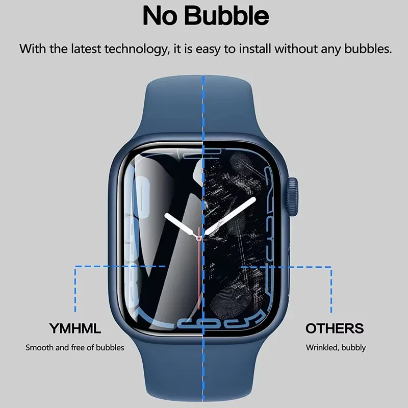 واقي شاشة منحني لساعة أبل ألتر - مراجعة Iwatch Smartwatch Series 7 وسعره