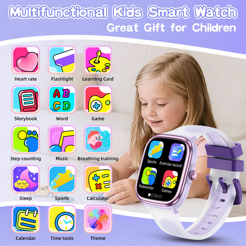 ساعة ذكية تعليمية جديدة للأطفا - مراجعة Smartwatch Watches For Kid Boy With Alarm وسعره