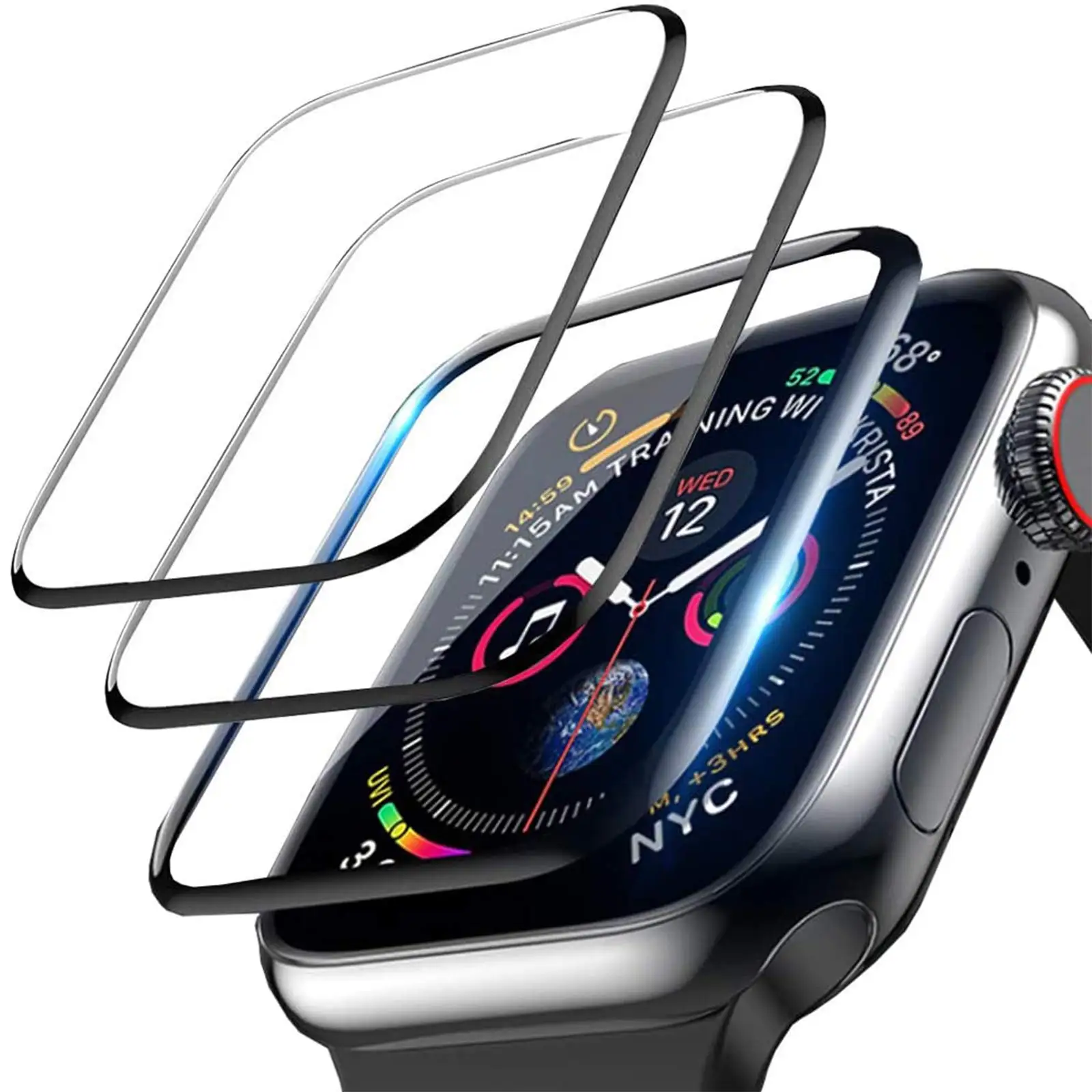 ثلاثية الأبعاد الزجاج المقسى ل - مراجعة Iwatch Smartwatch Series 7 وسعره