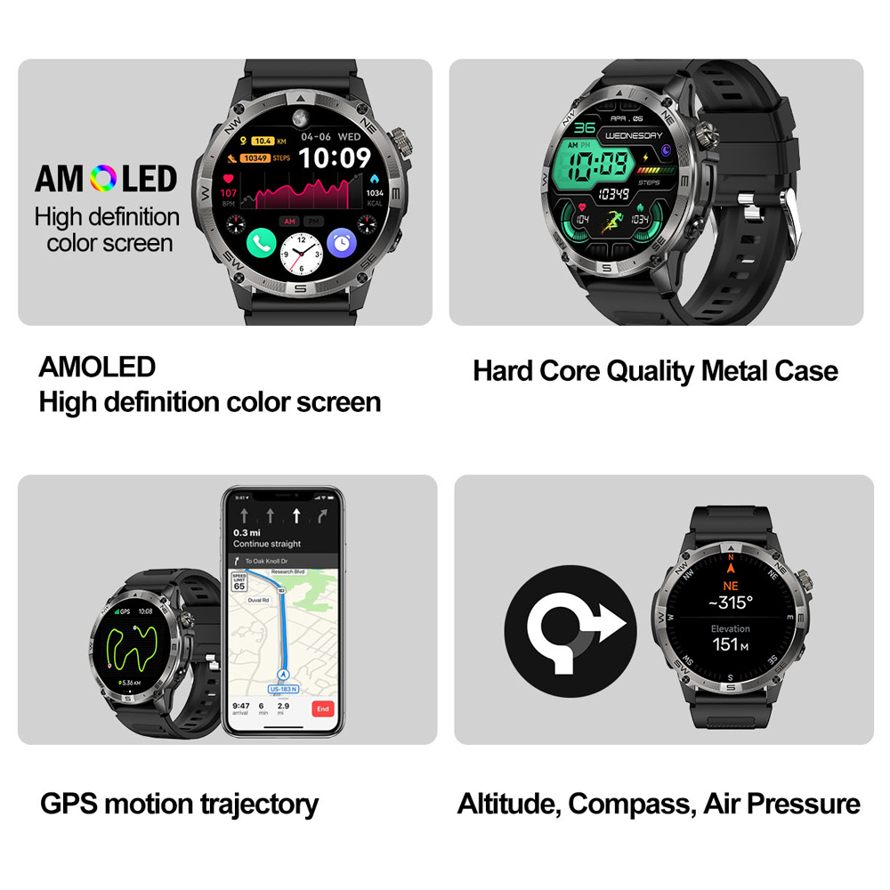 NORTH EDGE GPS الرياضة ساعة ذك - مراجعة Heart Rate Gps Watch وسعره