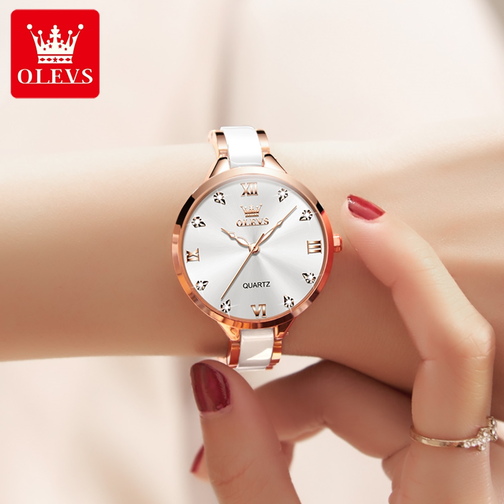 OLEVS 5872 ساعات نسائية كوارتز - مراجعة Analog Quartz Watch وسعره
