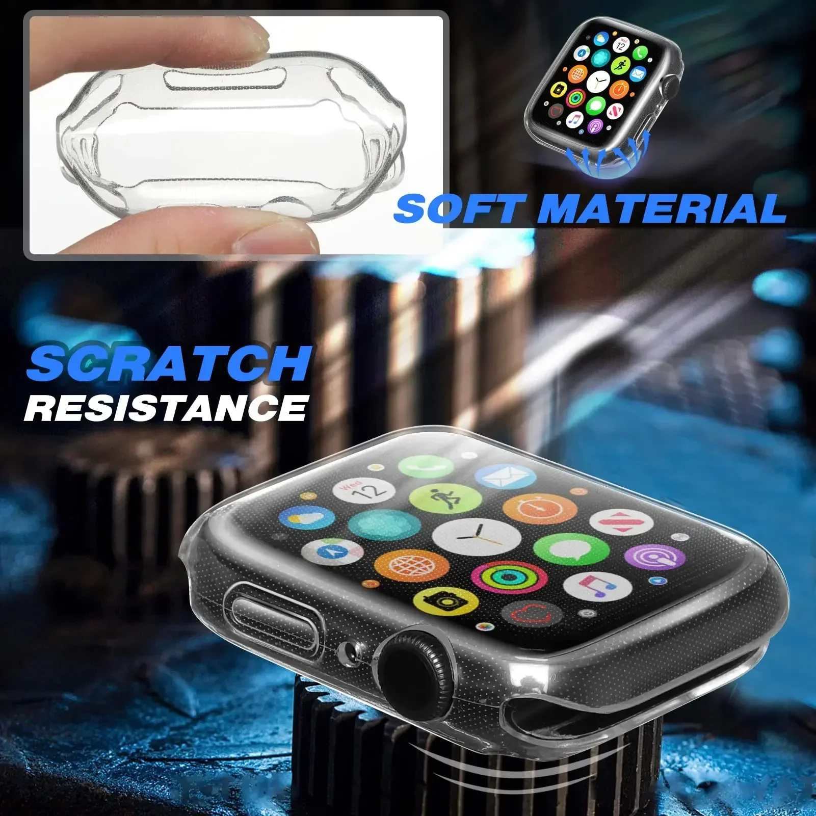 غطاء لساعة أبل 44 مللي متر 40  - مراجعة Iwatch Smartwatch Series 7 وسعره