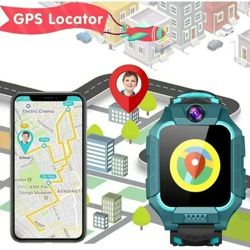 ساعة لينوفو الذكية للأطفال بتق - مراجعة Smartwatch Watches Gift For Boys With Gps وسعره