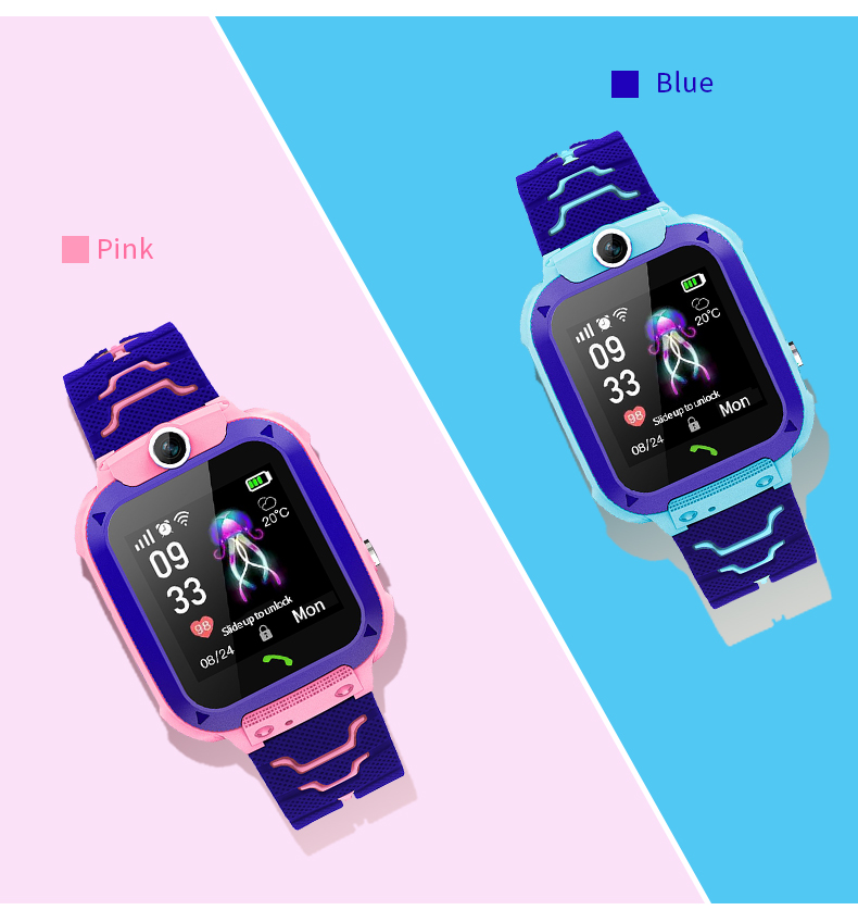 ساعة Q12B الذكية للأطفال مع مي - مراجعة Smartwatch Watches Gift For Boys With Gps وسعره