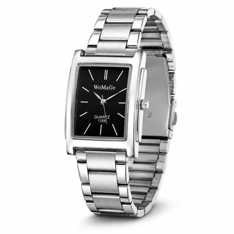ساعة رجالية أنيقة بتصميم مربع، - مراجعة Smartwatch Casual Watches For Men وسعره