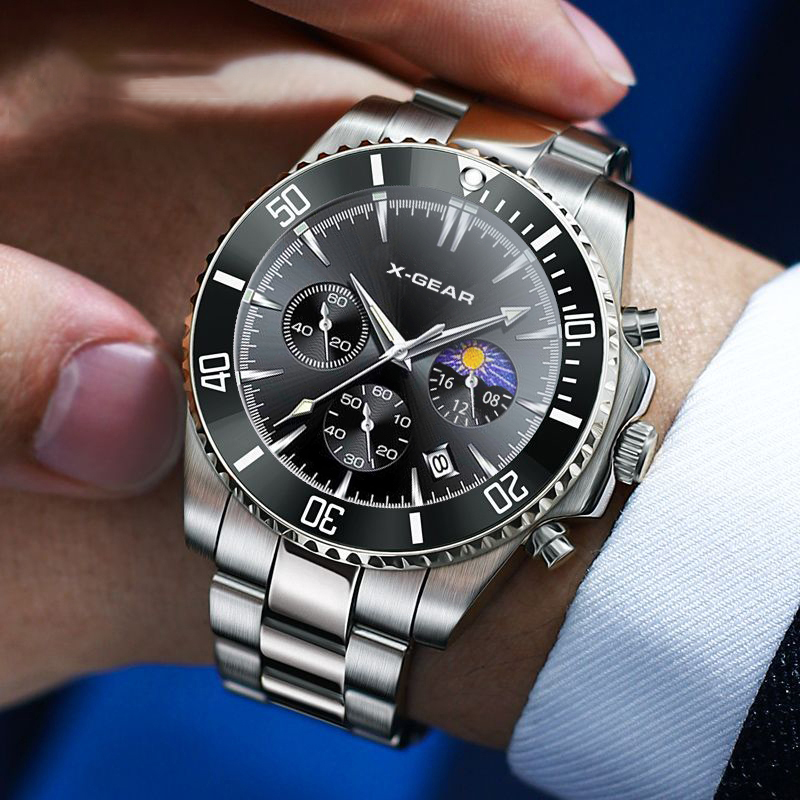 ساعة يد رجالية فاخرة من X-GEAR - مراجعة Smartwatch Casual Watches For Men وسعره