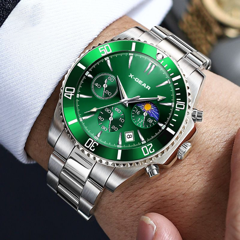ساعة يد رجالية فاخرة من X-GEAR - مراجعة Smartwatch Casual Watches For Men وسعره