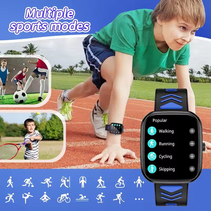 الأطفال بنين بنات الحاضر ساعة  - مراجعة Smartwatch Watches For Kid Boy With Alarm وسعره