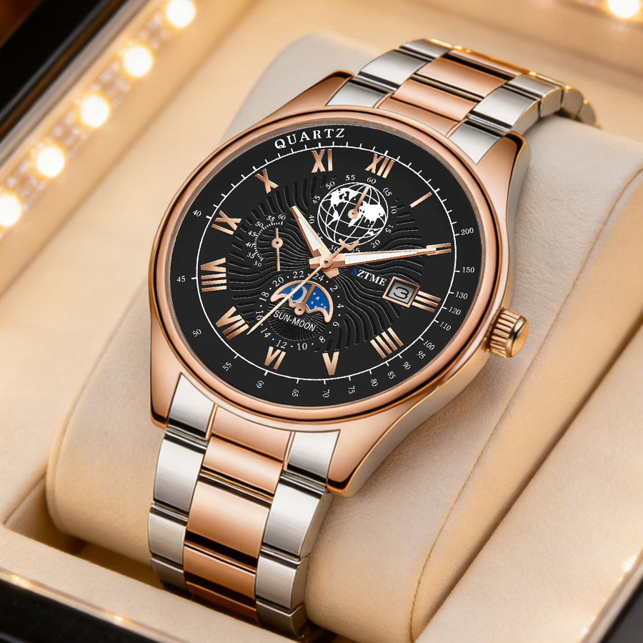 ساعات رجالية فاخرة للأعمال بحز - مراجعة Smartwatch Casual Watches For Men وسعره