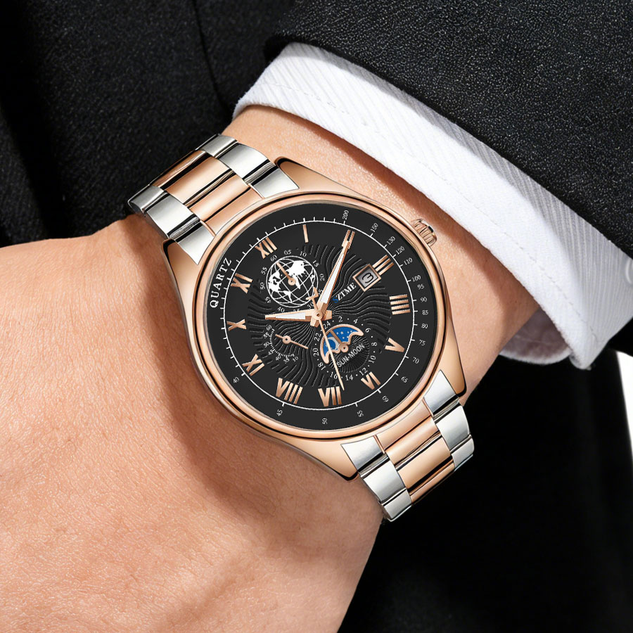 ساعات رجالية فاخرة للأعمال بحز - مراجعة Smartwatch Casual Watches For Men وسعره