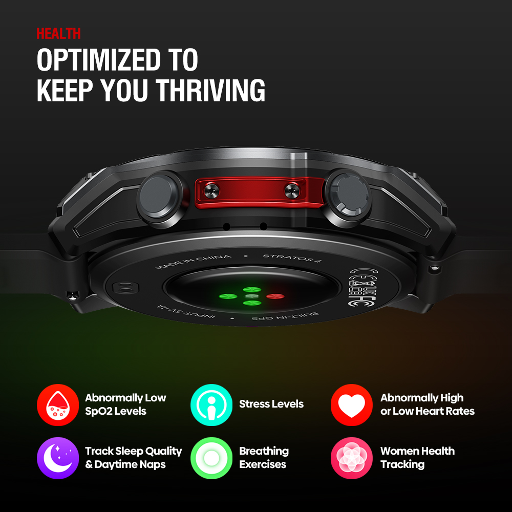 جديد Zeblaze Stratos 4 GPS ساع - مراجعة Heart Rate Gps Watch وسعره