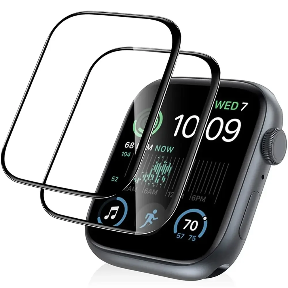 واقي شاشة منحني كامل لساعة أبل - مراجعة Iwatch Smartwatch Series 7 وسعره
