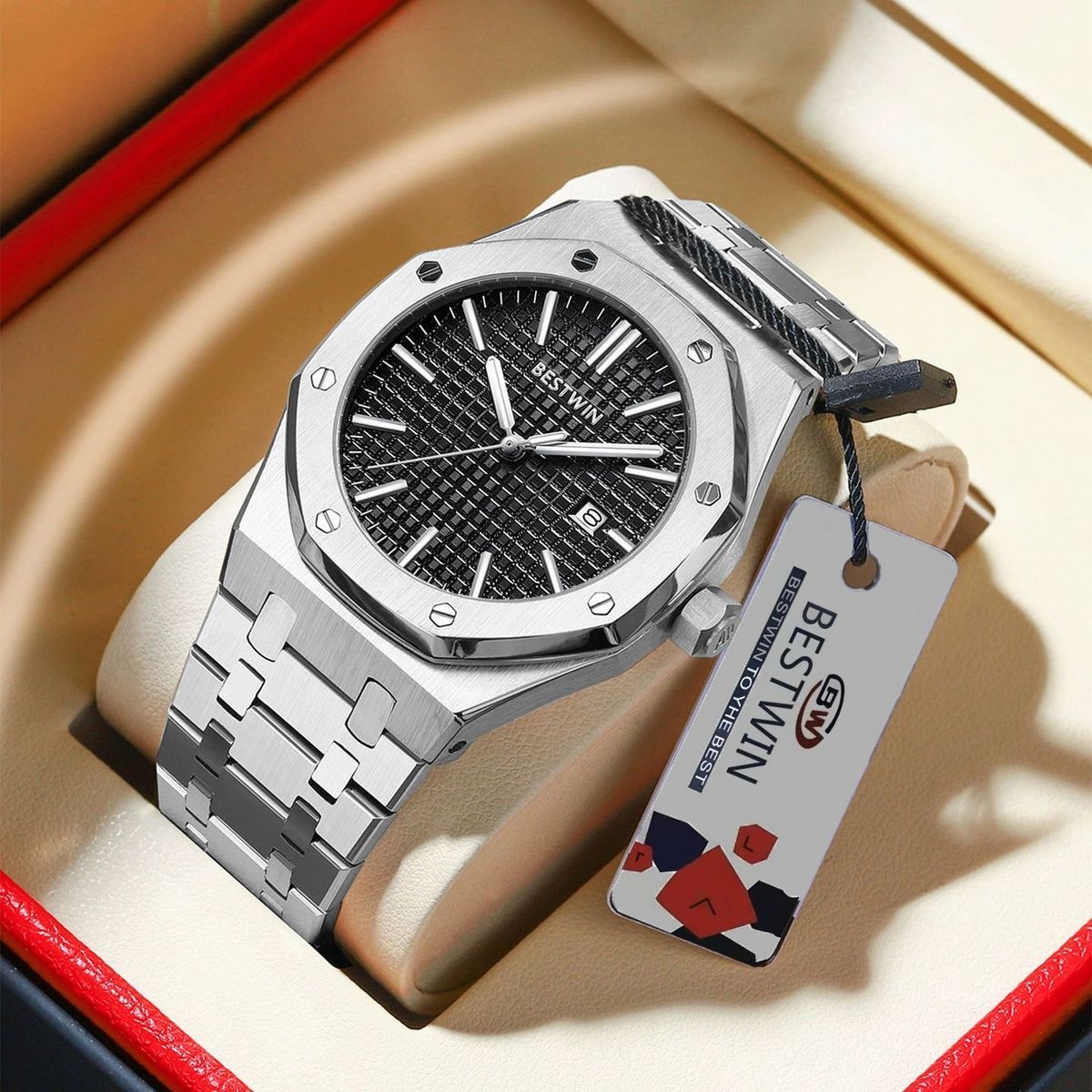 ساعة يد رجالية فاخرة أصلية من  - مراجعة Smartwatch Casual Watches For Men وسعره