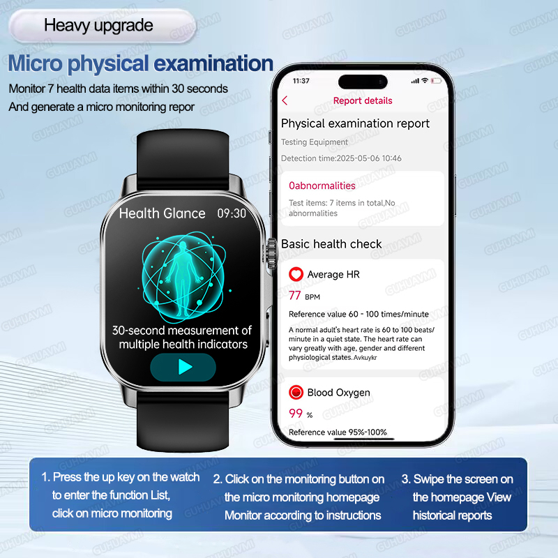 ساعة ذكية جديدة للرجال بدرجة ط - مراجعة Smartwatch Health Watches For Men وسعره
