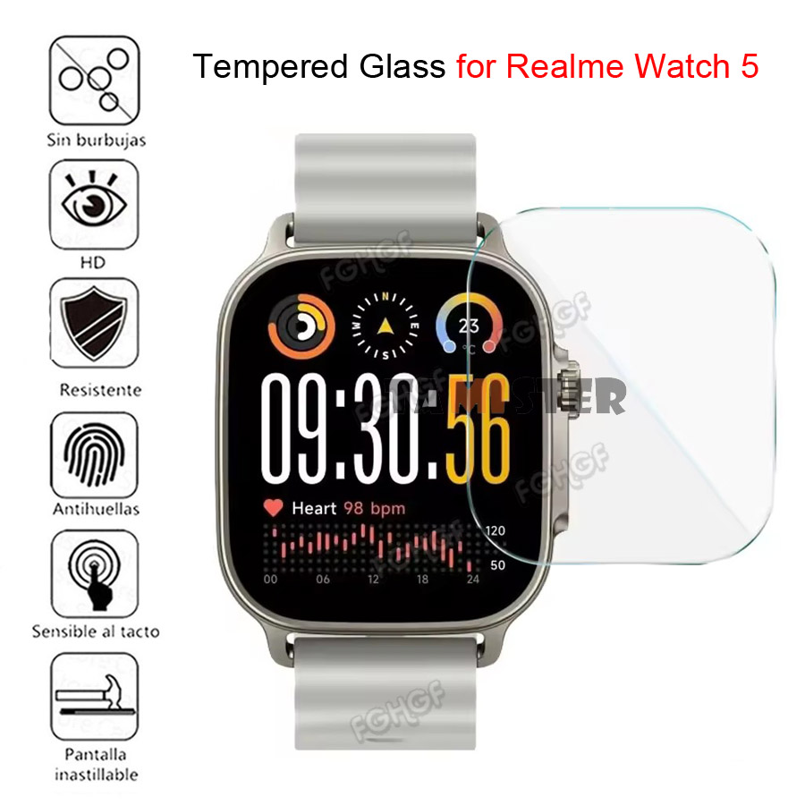 9H الزجاج المقسى لساعة Realme  - مراجعة Watch S Realme وسعره