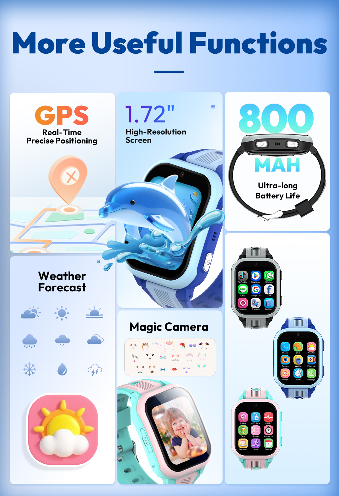 ساعة ذكية KT41 - ساعة أطفال بخ - مراجعة Smartwatch Watches Gift For Boys With Gps وسعره