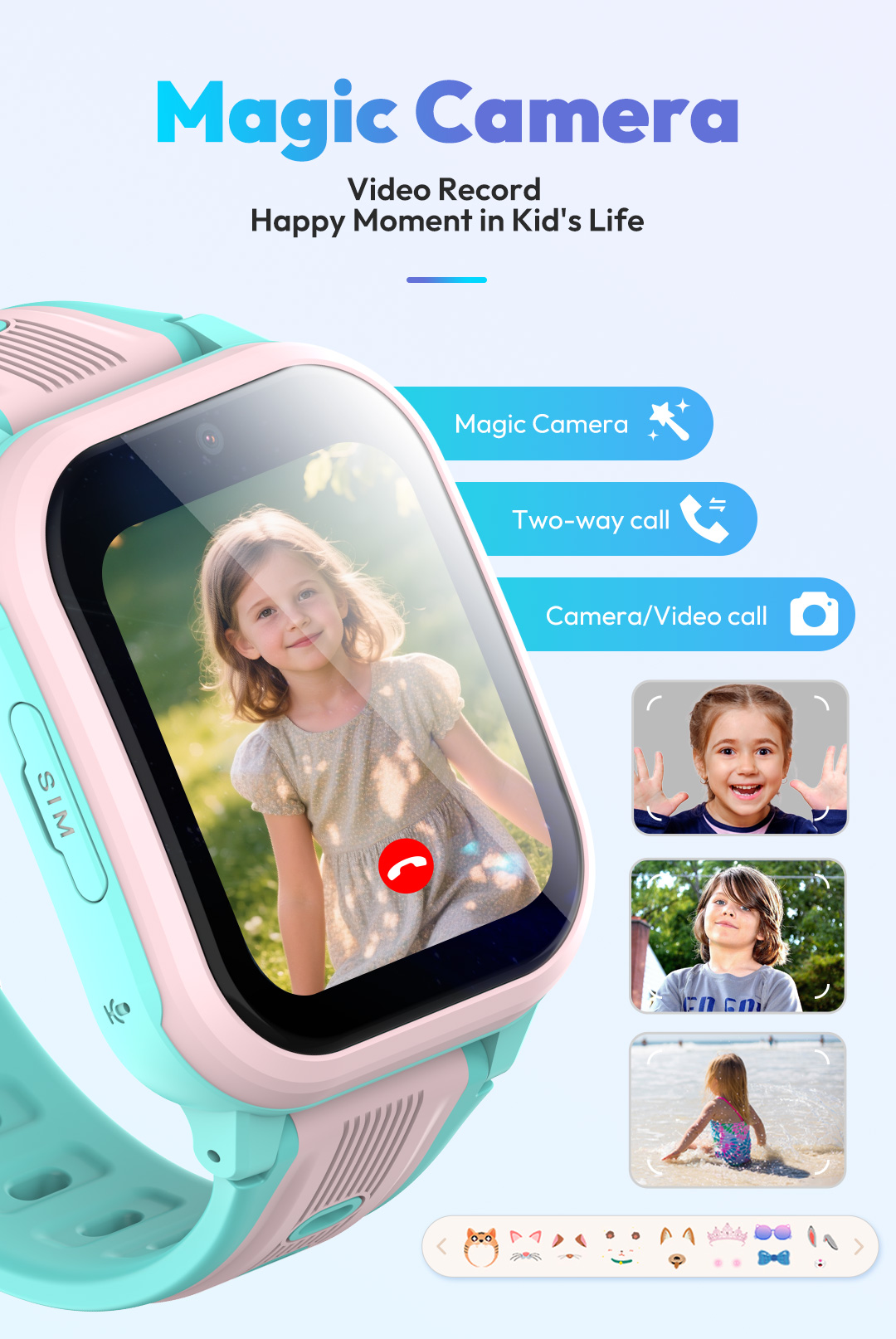 ساعة ذكية KT41 - ساعة أطفال بخ - مراجعة Smartwatch Watches Gift For Boys With Gps وسعره