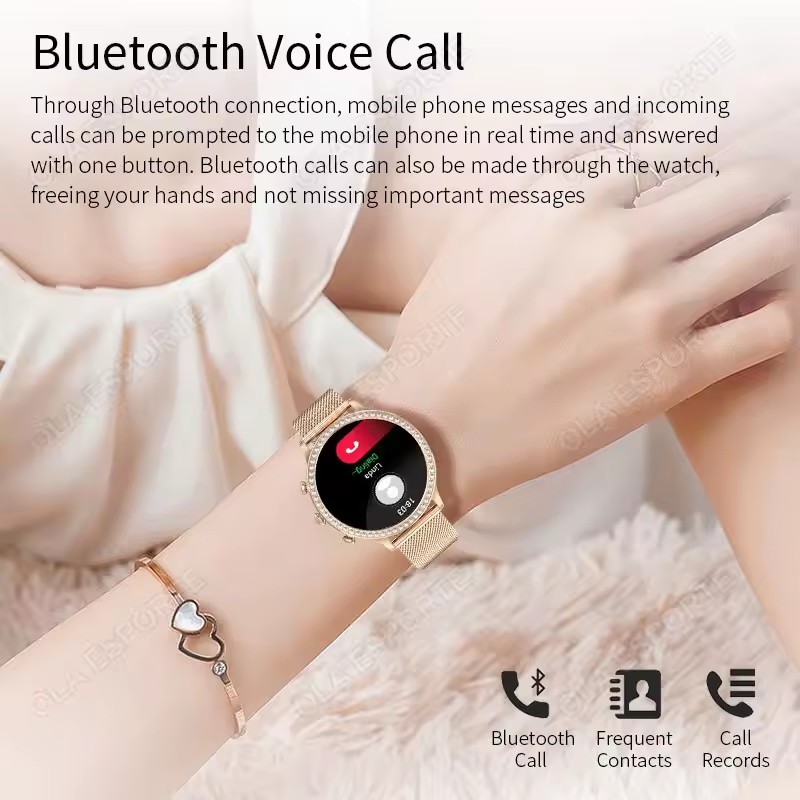 ساعة ذكية أنيقة للسيدات مع ميز - مراجعة Smartwatch Health Watches For Women وسعره