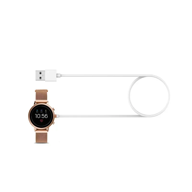 كابل شحن USB بطول 1 متر لساعة  - مراجعة Fossil Watches Smartwatch Gen 6 وسعره