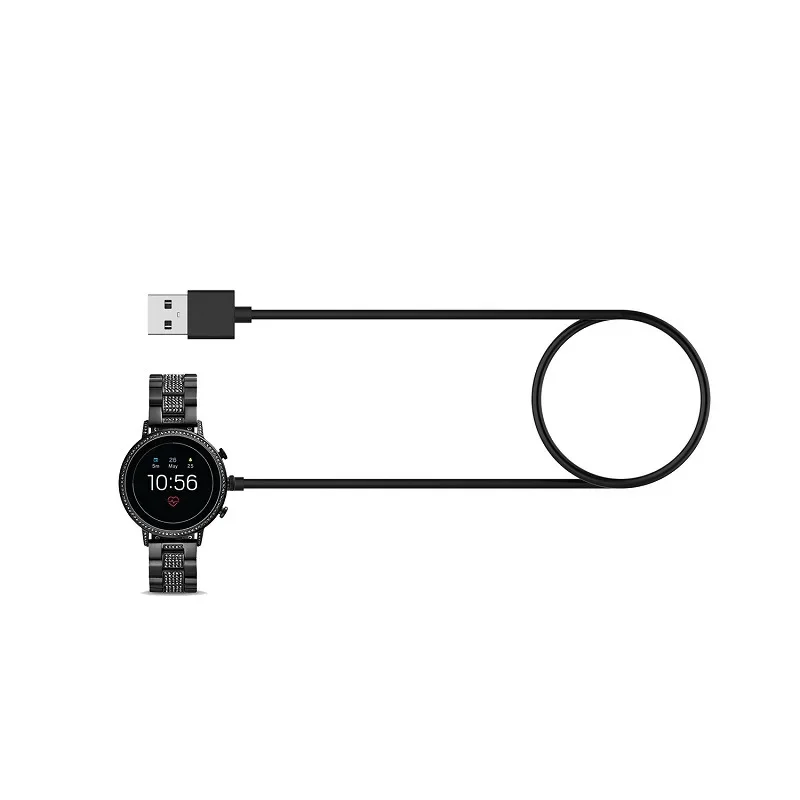 كابل شحن USB بطول 1 متر لساعة  - مراجعة Fossil Watches Smartwatch Gen 6 وسعره