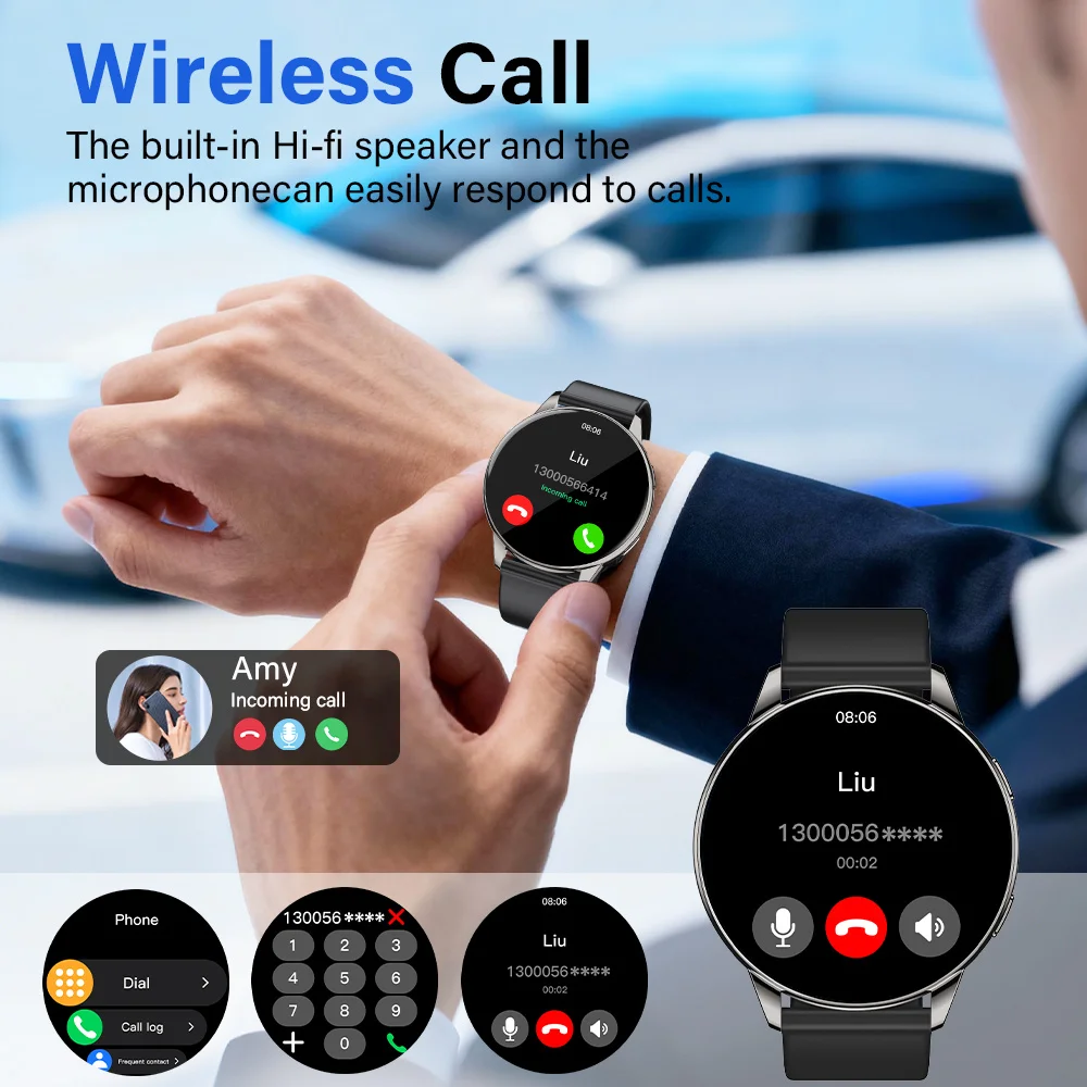 ساعة ذكية، شاشة لمس كاملة، حزا - مراجعة French Connection Watches Smartwatch App وسعره