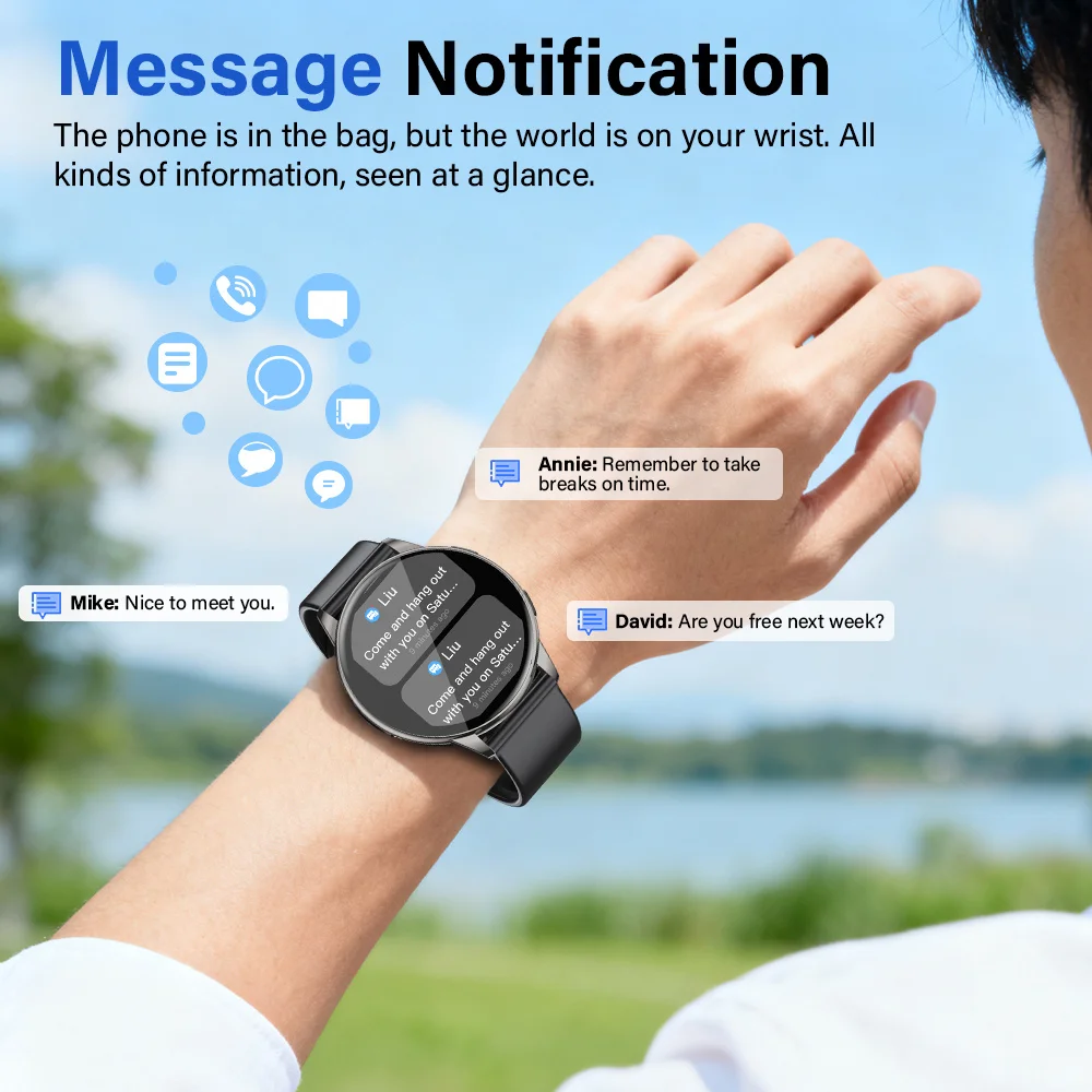 ساعة ذكية، شاشة لمس كاملة، حزا - مراجعة French Connection Watches Smartwatch App وسعره